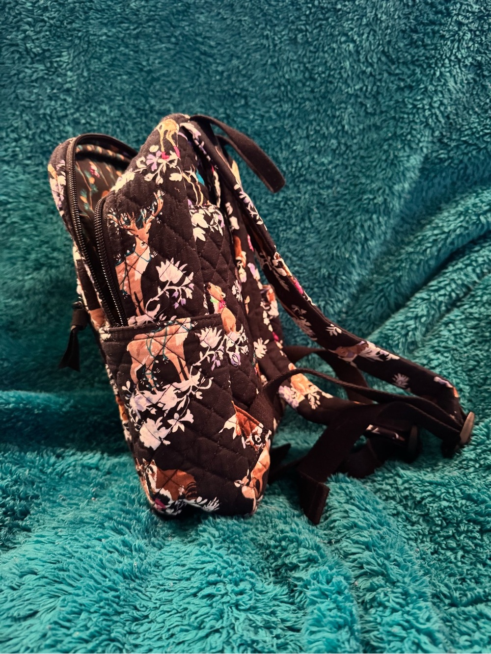 Vera Bradley Merry Mischief Quilted Backpack - Picture 4 of 6